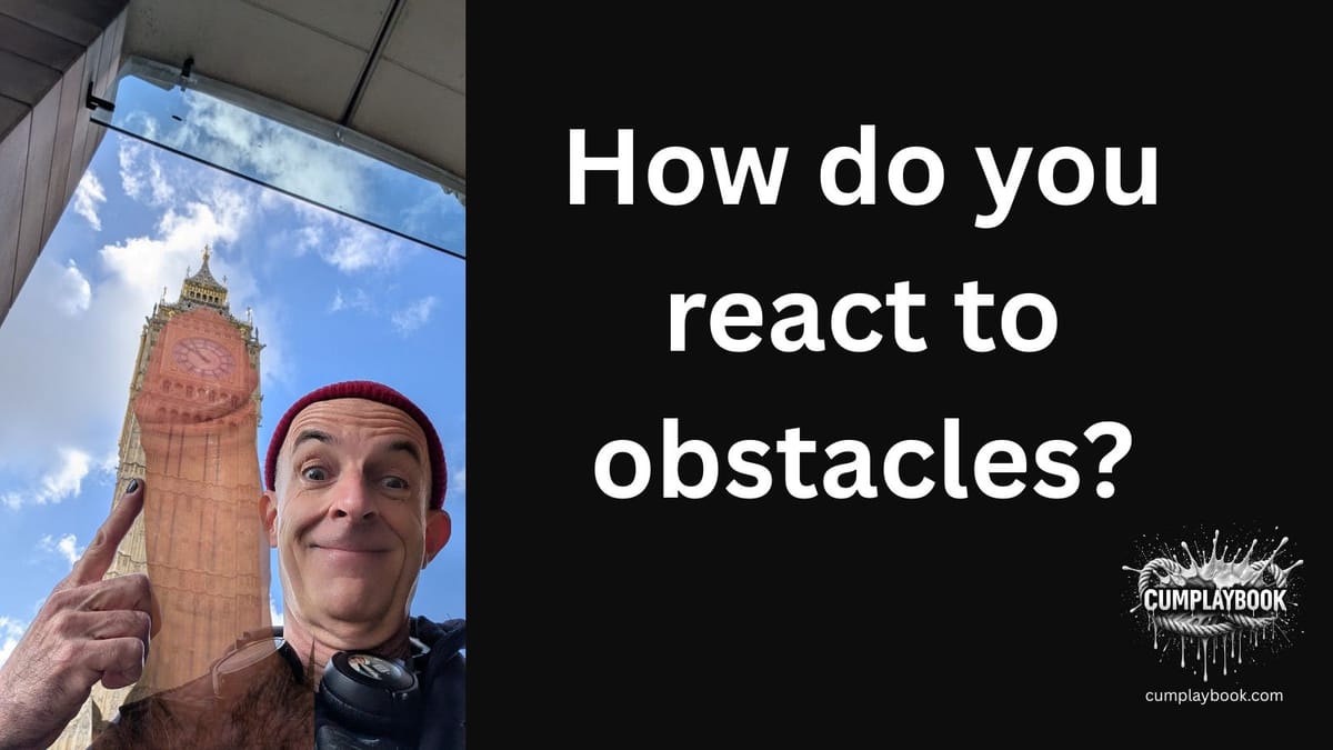 How do you react to obstacles?